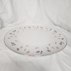 Oval Floral Serving Platter